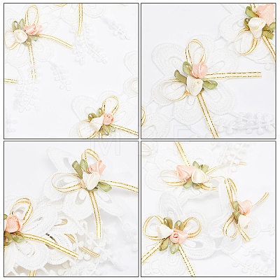 Gorgecraft 1 Yard Embroidery Flower Polyester Lace Trim OCOR-GF0002-55-1