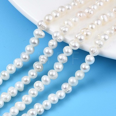 Natural Cultured Freshwater Pearl Beads Strands PEAR-N013-04A-1