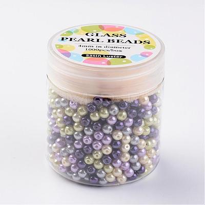 Glass Pearl Bead Sets HY-JP0001-01-H-1