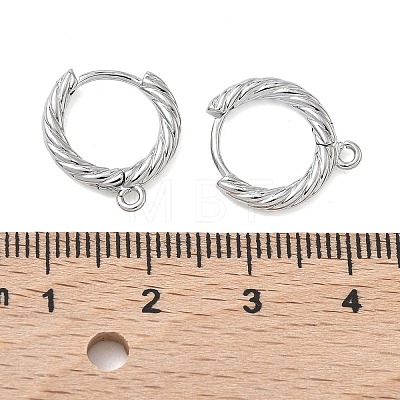 SHEGRACE Brass Hoop Earrings Findings XGR0152P-90P-1