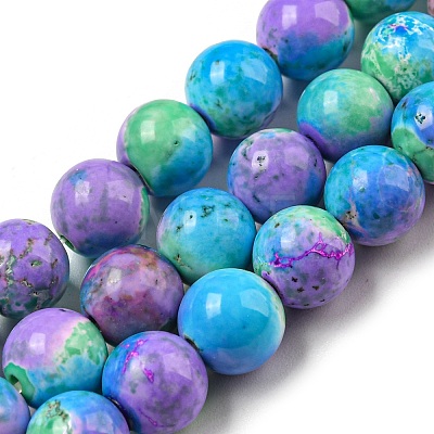 Synthetic Imperial Jasper Beads Strands G-N342-25B-1-1