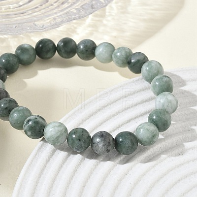Natural Jade Round Beaded Stretch Bracelets GG-CBA12F1-02A-03-1