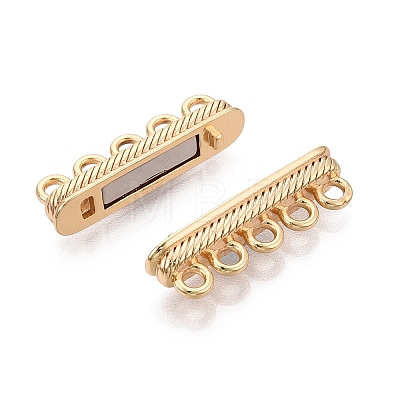 Brass Magnetic Clasps KK-Q074-03G-1