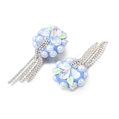 Handmade Polymer Clay Rhinestone Beads CLAY-Z006-02F-1