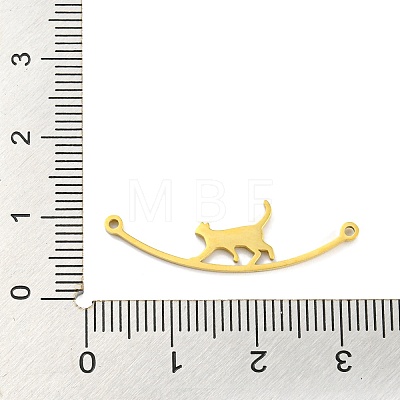 304 Stainless Steel Connector Charms STAS-Q255-02G-1