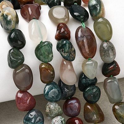 Natural Indian Agate Beads Strands G-P601-A09-02-1