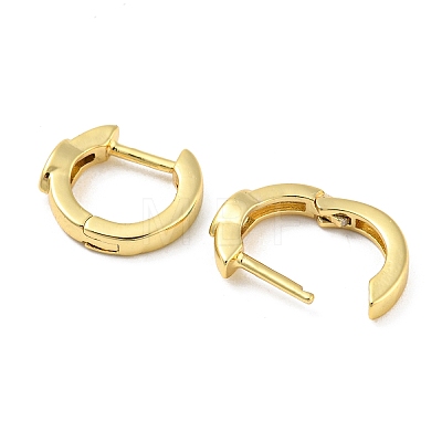 Rack Plating Brass Hoop Earrings with Cubic Zirconia EJEW-M227-02G-1