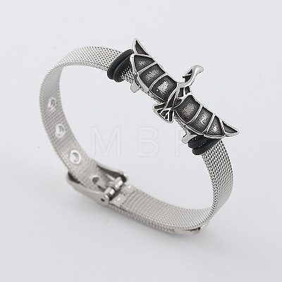Punk 304 Stainless Steel Watch Band Bracelets for Men ZQ0650-1
