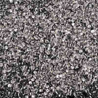 Baking Paint Transparent Glass Seed Beads SEED-N006-05A-1