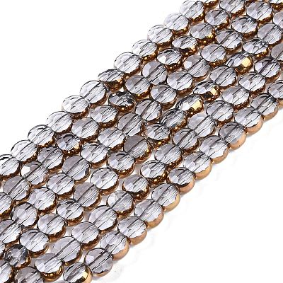 Electroplate Glass Beads Strands EGLA-Q128-02A-FP05-1