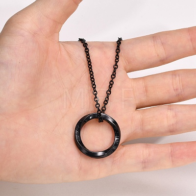 Nordic Rune Ring 304 Stainless Steel Pendant Necklaces for Men FS-WGC3540-02-1