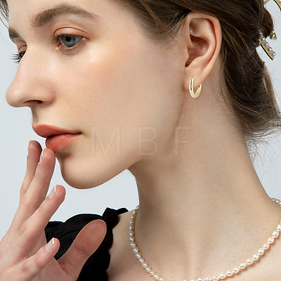 8Pcs Brass Clip-on Earrings for Women Men KK-SC0008-15A-1