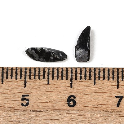 Natural Snowflake Obsidian Beads G-U032-A08-1
