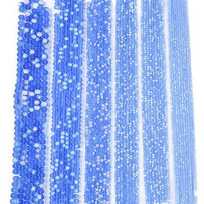 Transparent Glass Beads Strands EGLA-A044-T4mm-MB14-1