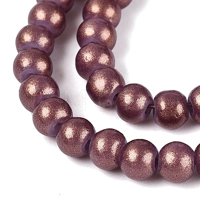 Baking Paint Glass Pearl Beads Strands DGLA-ZX001-05B-18-1