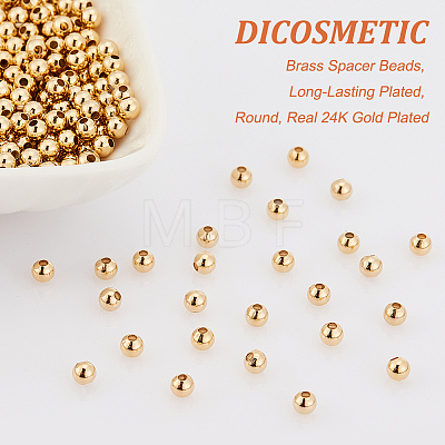 300Pcs Brass Spacer Beads KK-DC0002-27-1