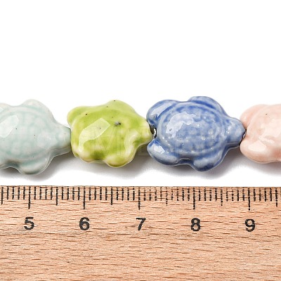 Handmade Porcelain Beads Strands LAMP-G140-02P-1