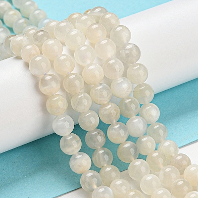 Natural White Moonstone Beads Strands G-F306-05AB-6mm-01-1