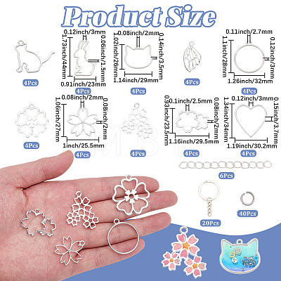 DIY Keychain Making Kits DIY-SP0002-65P-1