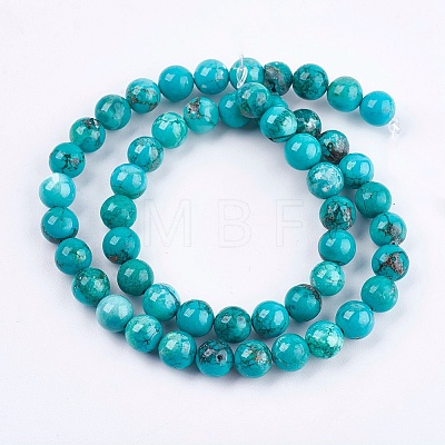Natural Magnesite Beads Strands X-TURQ-F010-02-1