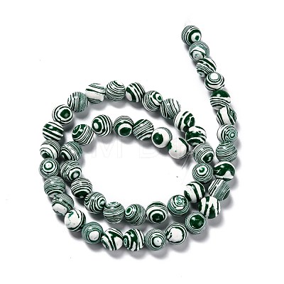 Synthetic Malachite Beads Strands G-A186-B-04-1