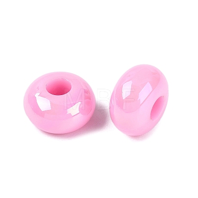 Opaque Acrylic European Beads OACR-E033-19K-1