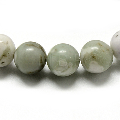 Natural Peace Jade Beads Strands G-Q462-50-8mm-1