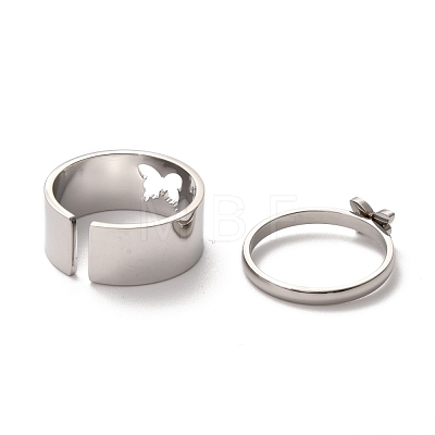 304 Stainless Steel Finger Rings Sets RJEW-F117-01P-1