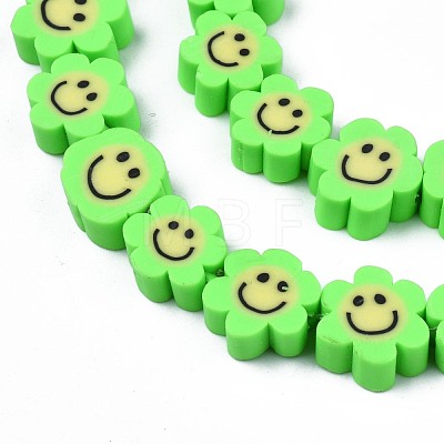 Handmade Polymer Clay Bead Strands CLAY-N006-73D-1