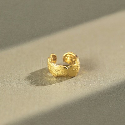 Women's Simple Brass Cuff Earrings EJEW-BB62718-B-1