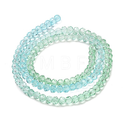 Transparent Painted Glass Beads Strands DGLA-A034-T4mm-A16-1