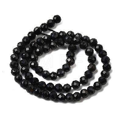 Natural Black Agate Beads Strands G-H336-A02-02-1