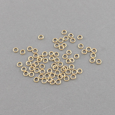 Iron Open Jump Rings IFIN-R189-4x0.7mm-G-1