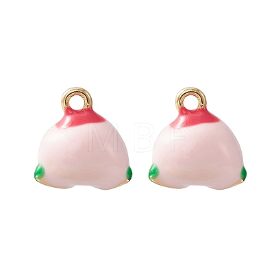 2Pcs Brass Enamel Charms KK-YW0001-91-1