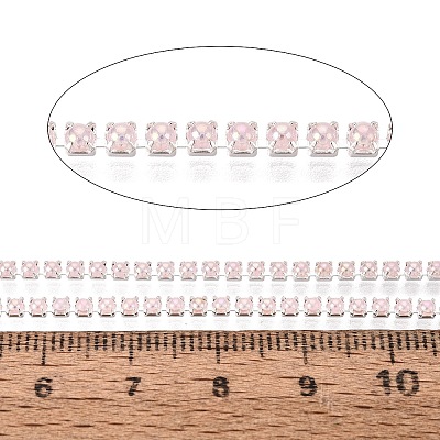 Iron & ABS Plastic Imitation Pearl Tennis Chains CH-Q006-01A-11-1