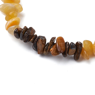 Gemstone Stretch Bracelet BJEW-JB11012-06-1