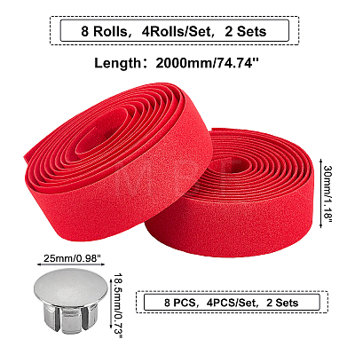 SUPERFINDING Artificial Leather Road Bike Handlebar Tapes FIND-FH0002-18-1