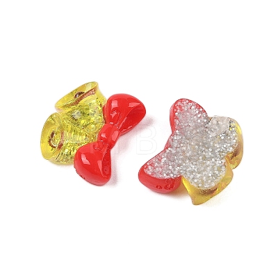 Christmas Series Cute Transparent Resin Decoden Cabochons RESI-S03-03G-1