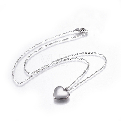 304 Stainless Steel Pendant Necklaces NJEW-E141-43-1