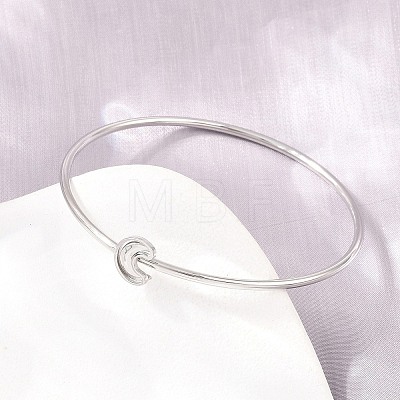 304 Stainless Steel Bangles for Women BJEW-N040-01A-P-1