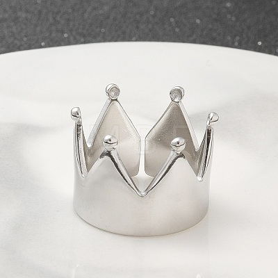 304 Stainless Steel Open Cuff Ring for Women RJEW-M025-04P-1