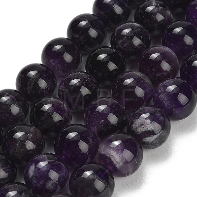 Natural Chevron Amethyst Beads Strands G-I222-16mm-01-1