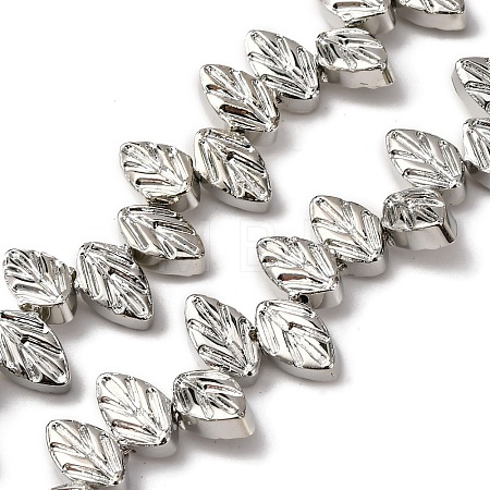Electroplate Glass Beads Strands EGLA-H109-10E-1
