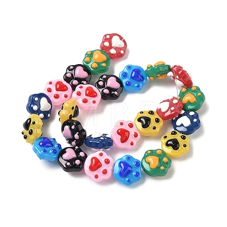 Handmade Glass Enamel Beads GLAA-K070-08-1