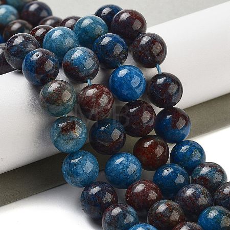Natural Blue Opal Beads Strands G-H045-A02-8MM-02-1