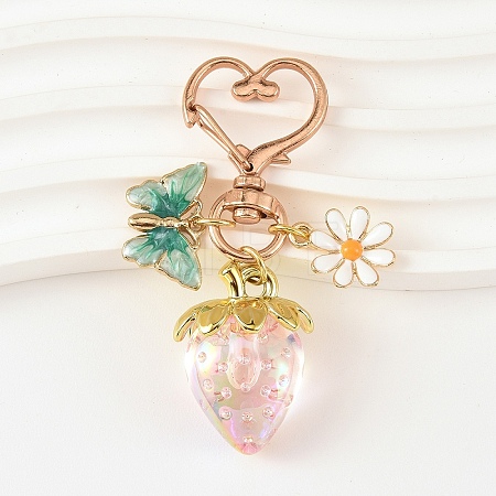 Acrylic & Alloy Pendant Decorations HJEW-YW00491-02-1
