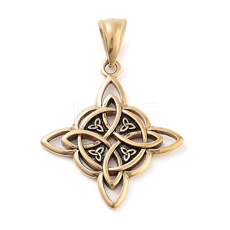 Ion Plating(IP) 304 Stainless Steel Pendants STAS-R225-11AG-1