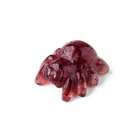 Natural Strawberry Quartz Sculpture Display Decorations G-PW0004-33C-1