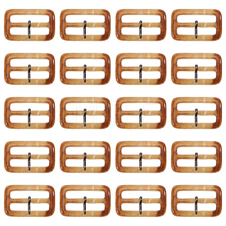 30Pcs Resin Rectangle Buckles FIND-CA0011-64-1