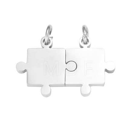 304 Stainless Steel Split Pendants PW-WG12405-01-1